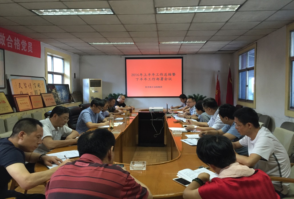 油脂集團召開上半年工作總結暨下半年工作部署會議