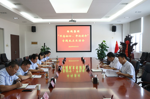 西瑞集團(tuán)召開(kāi)領(lǐng)導(dǎo)班子 “不忘初心、牢記使命”專題民主生活會(huì)