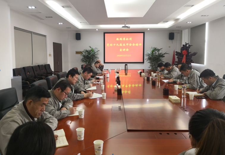 西瑞集團(tuán)：西瑞儲備庫公司開展黨的十九屆五中全會精神宣講